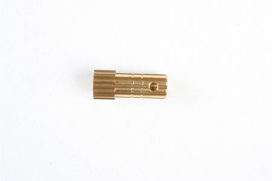 Tamiya Brass 10T 32dp/0.8Mod Pinion Gear image 32222