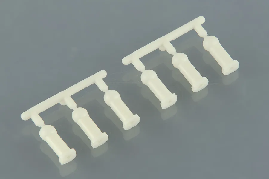 Tamiya Plastic 4mm Rod Ends 6Pcs image 32287