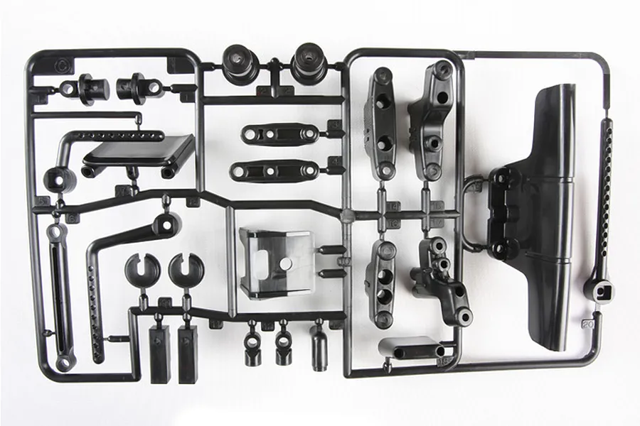 Tamiya Suspension Arms, Body Mounts &amp;amp; Shock (Parts Bag C) image 32291