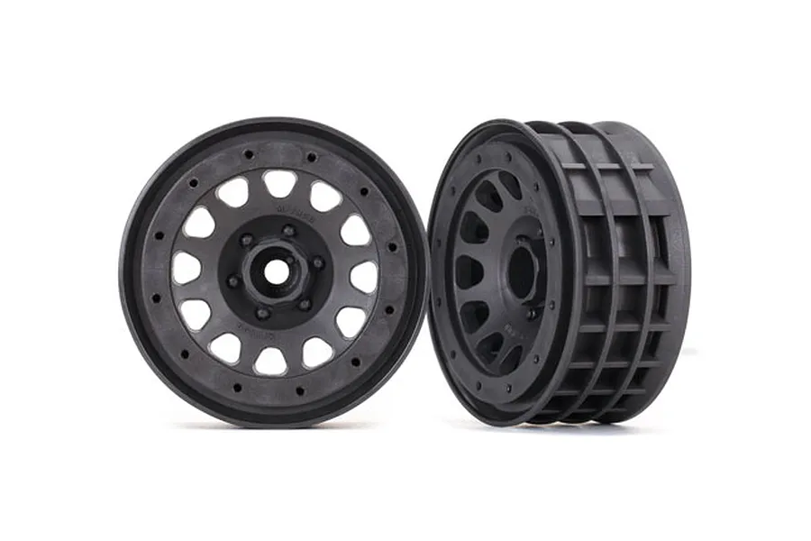 Traxxas 2.2&amp;quot; Method 105 Racing Charcoal Grey Rims 2Pcs image 32303