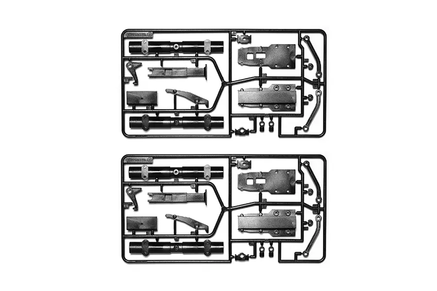 Tamiya Matte Black Axle Housing Set image 32309