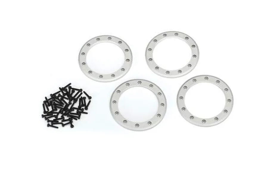 Traxxas Satin Aluminium 2.2&amp;quot; Beadlock Rings 4pc image 32311