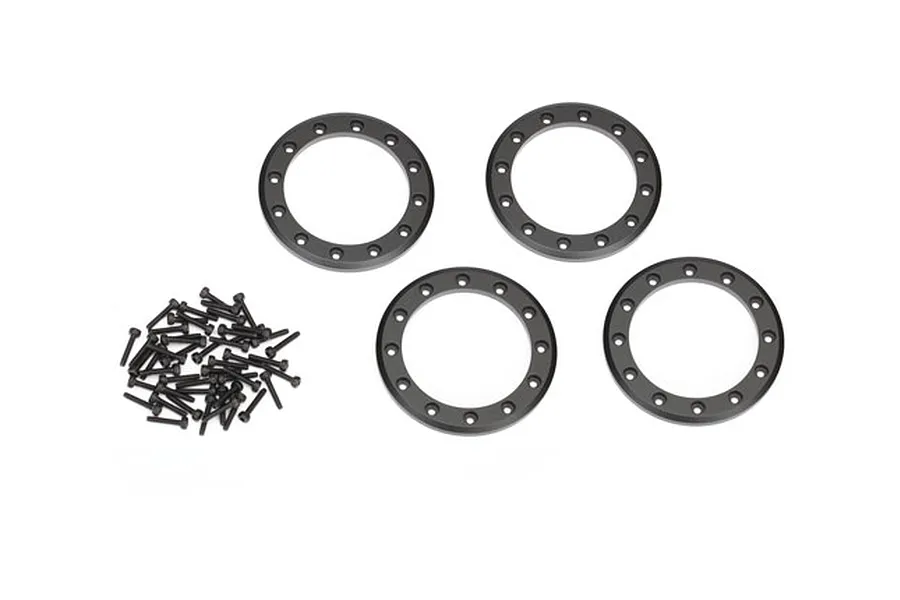 Traxxas Black Aluminium 2.2&amp;quot; Beadlock Rings 4pc image 32320