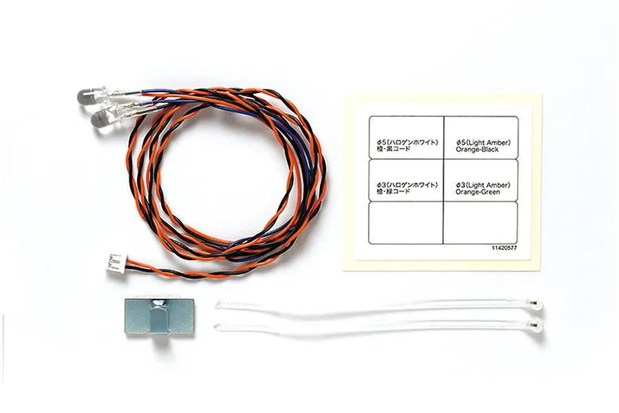 Tamiya 5mm Amber LED Lights for MFC-01 image 32355