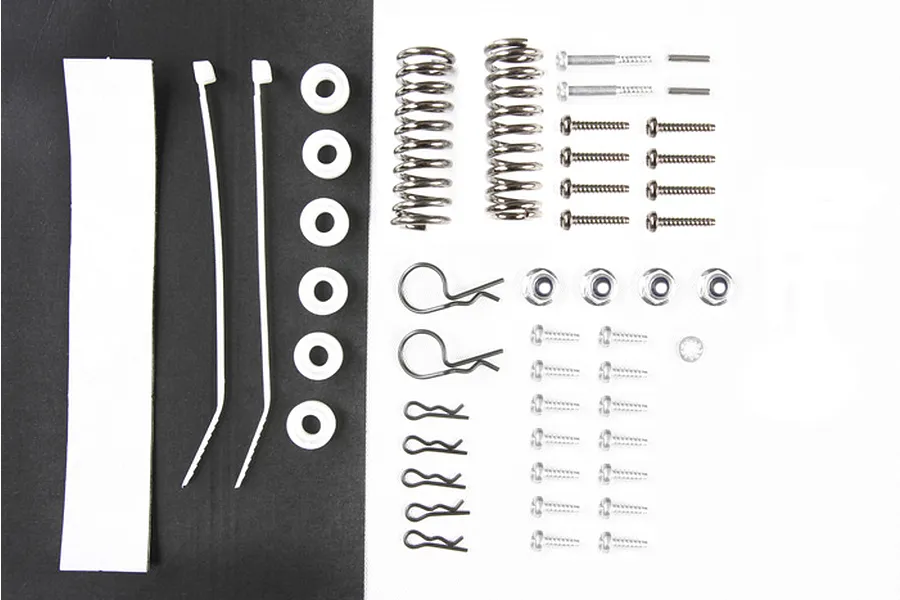 Tamiya Shock Springs, Hardware &amp;amp; Body Pins (Parts Bag) image 32368
