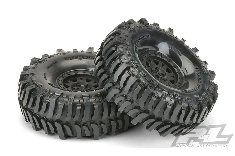 Pro-Line 1.9&amp;quot; Interco Bogger G8 Rock Crawler Tyres On Black Impulse Internal Bead-Loc Rims 2Pcs image 32418