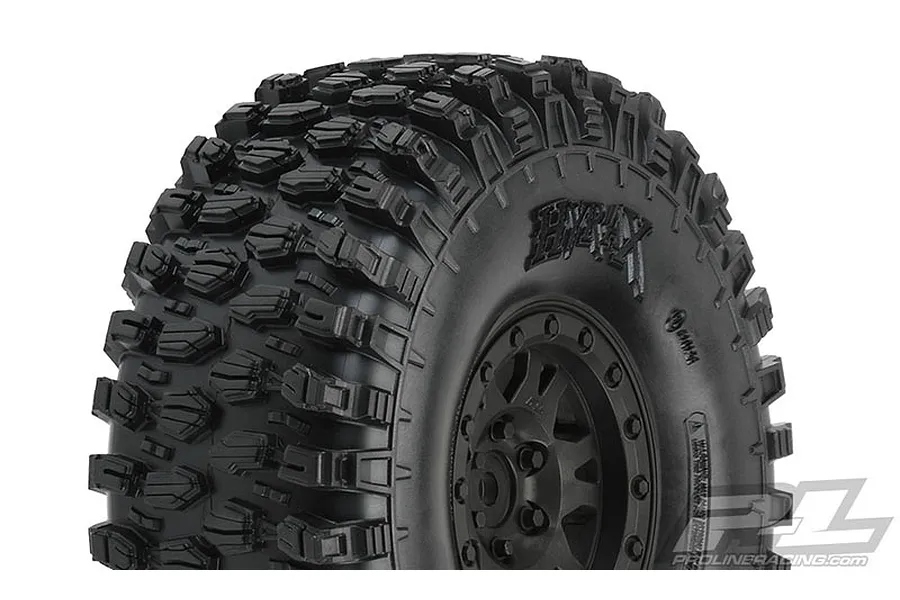 Pro-Line 1.9&amp;quot; Hyrax G8 Rock Crawler Tyres On Black Impulse Internal Bead-Loc Rims 2Pcs image 32419