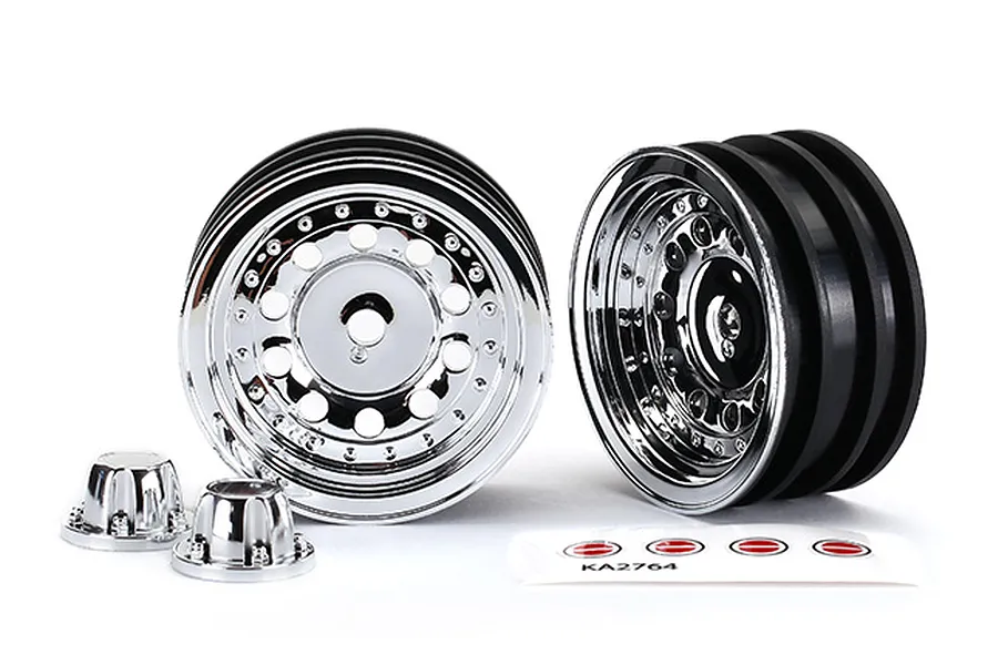 Traxxas TRX-4 Ford Bronco 1.9&amp;quot; Chrome Rims 2Pcs image 32495