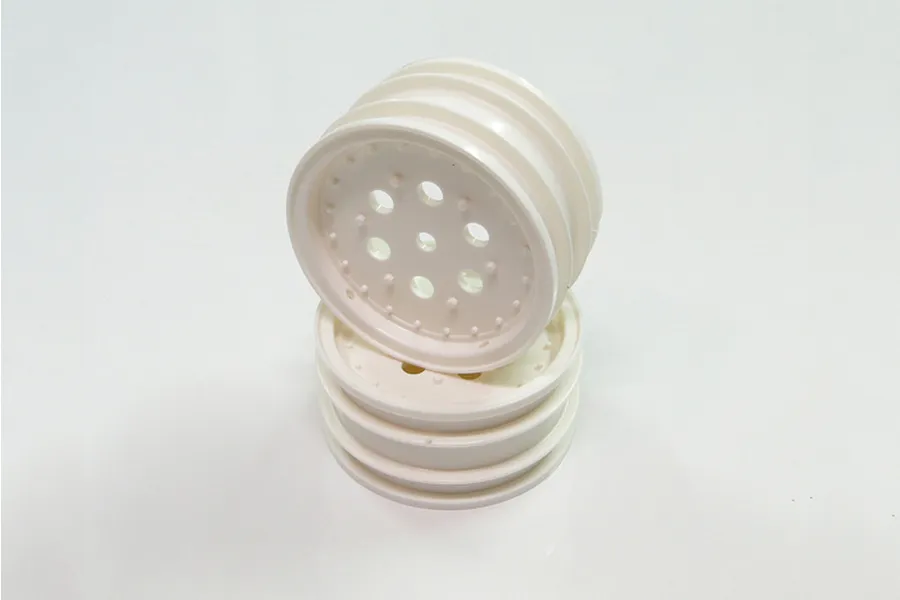 Tamiya Hotshot 2.2&amp;quot; White Front Rims 2Pcs image 32541