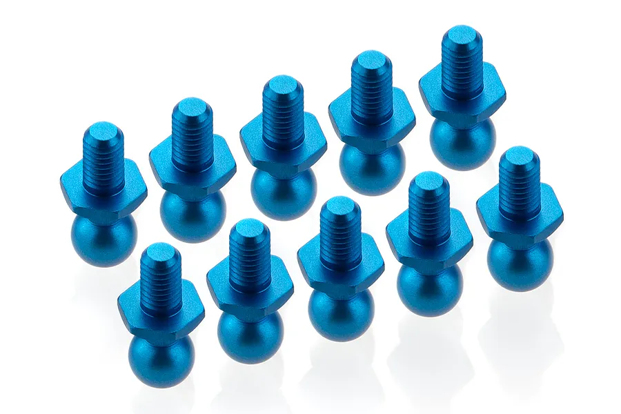 Tamiya 5mm Blue Aluminium Pivot Balls 10Pcs image 32613
