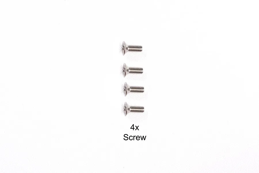 Tamiya 3x8mm Fine Thread Countersunk Head Screws 4Pcs image 32634