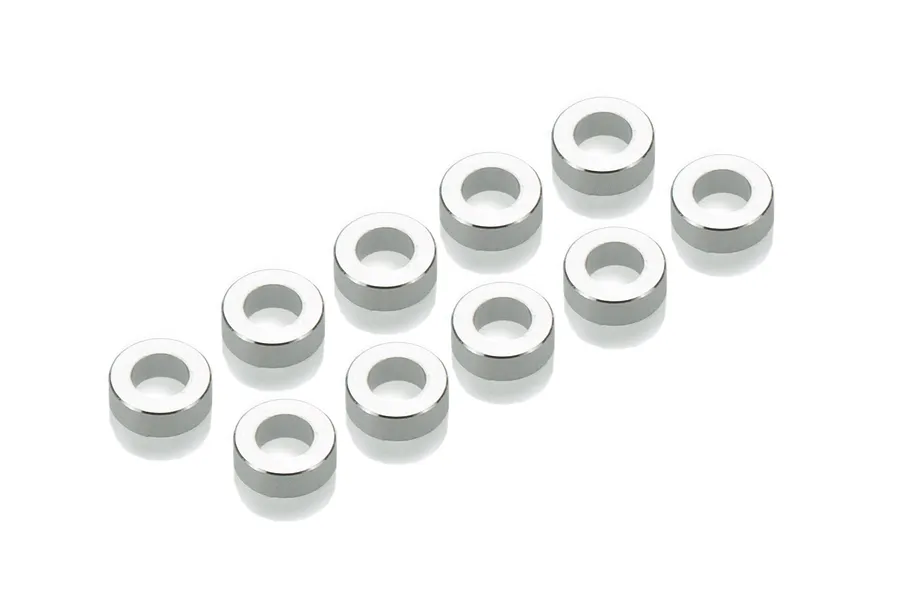 Tamiya Silver Aluminium 3x5.5x2mm Spacers 10Pcs image 32686