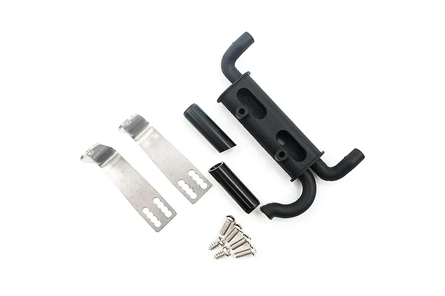 Yeah Racing TRX-4 Black Metal Exhaust Pipe Set image 32741