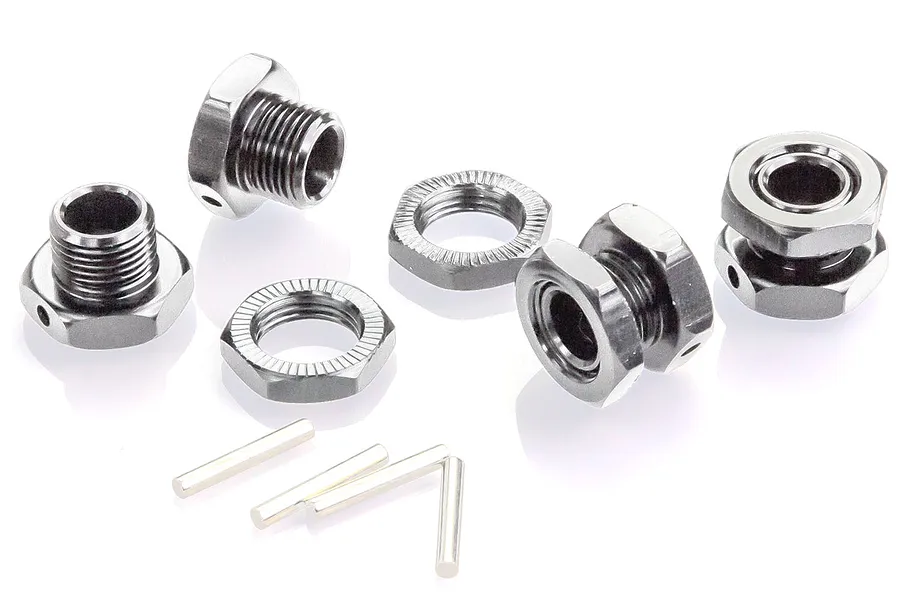 HSP Grey Aluminium 17mm Hex Adapter Set image 32744