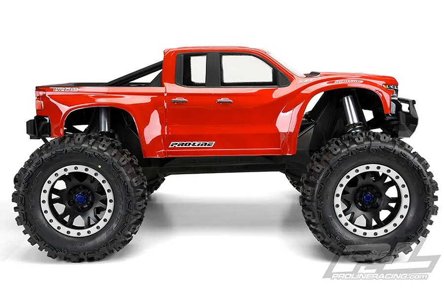 Pro-Line 1/5 Traxxas X-Maxx 2019 Chevy Silverado Z71 Trail Boss Pre-Cut Clear Body Shell image 32771