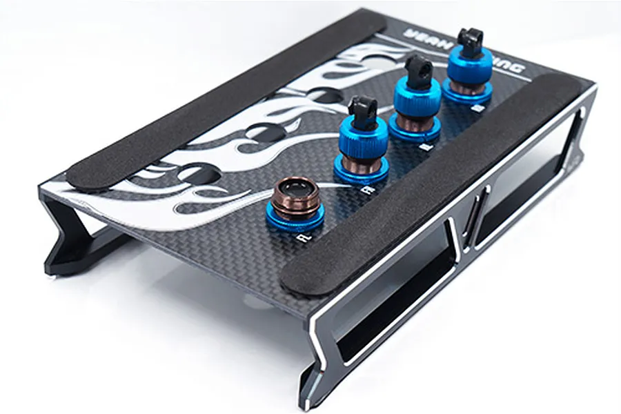 Yeah Racing 1/10 Black Aluminium &amp;amp; Carbon Fibre Multi Function Car Stand image 32794