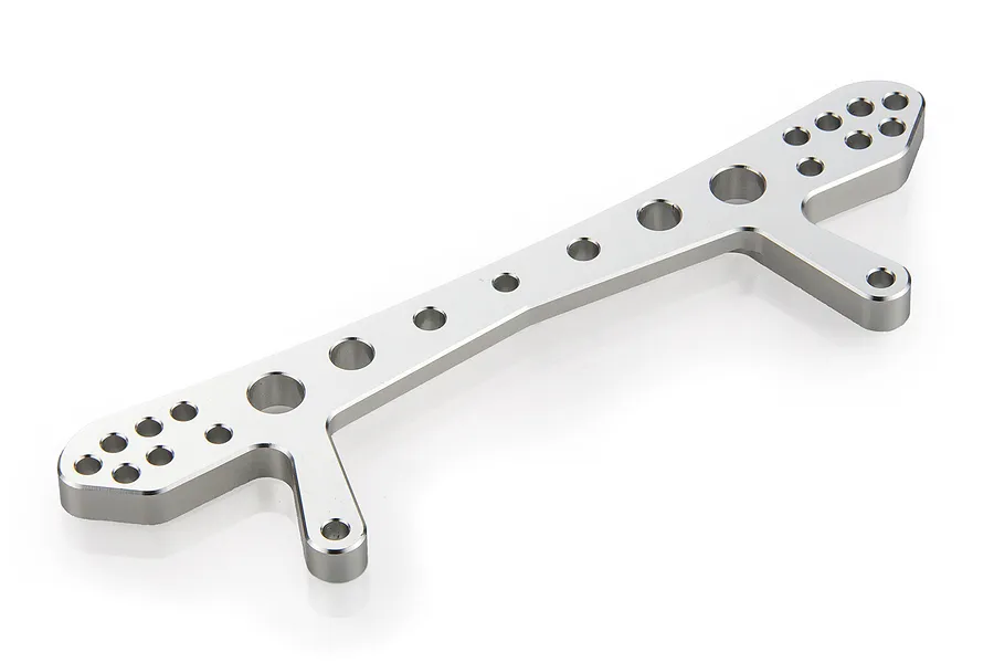 Rovan Silver Aluminium Rear Shock Tower Brace V2 Set image 32891