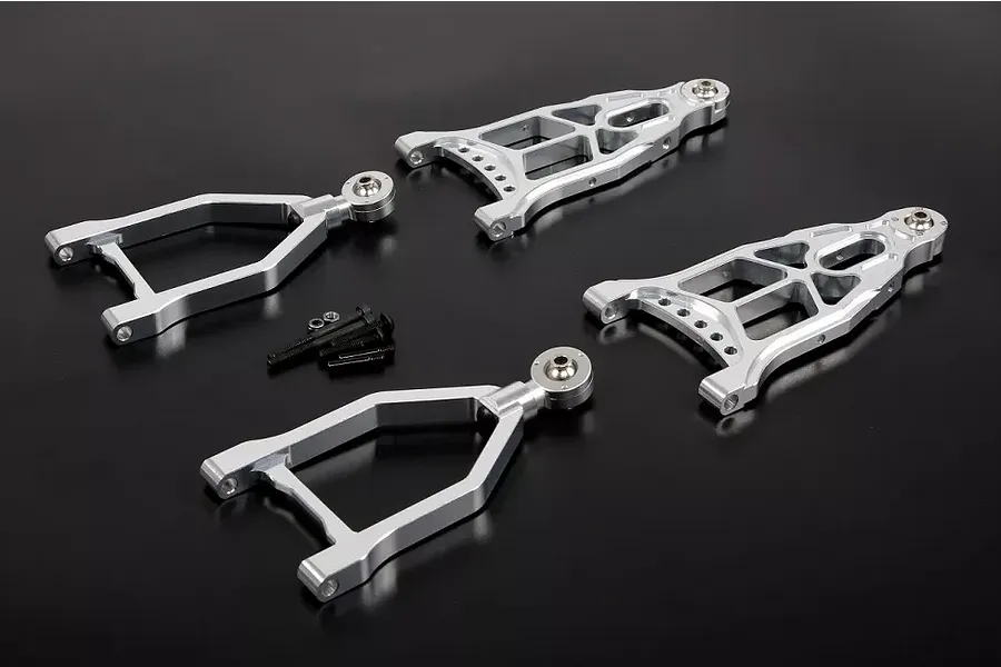 Rovan Silver Aluminium (+25mm) Front Suspension Arm Set image 32917