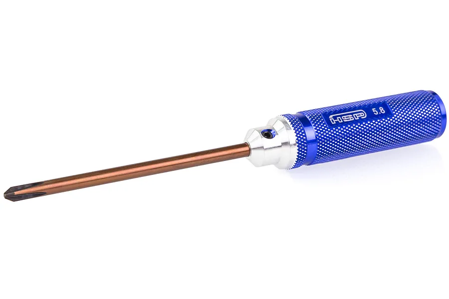 HSP Blue Aluminium 5.8mm Philip Head Screwdriver image 32966