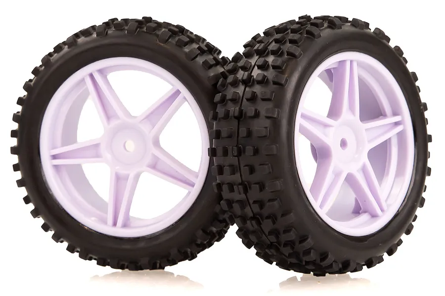 HSP 2.3&amp;quot; Front Buggy Tyres on White Rims - Wheels 2Pcs image 32976