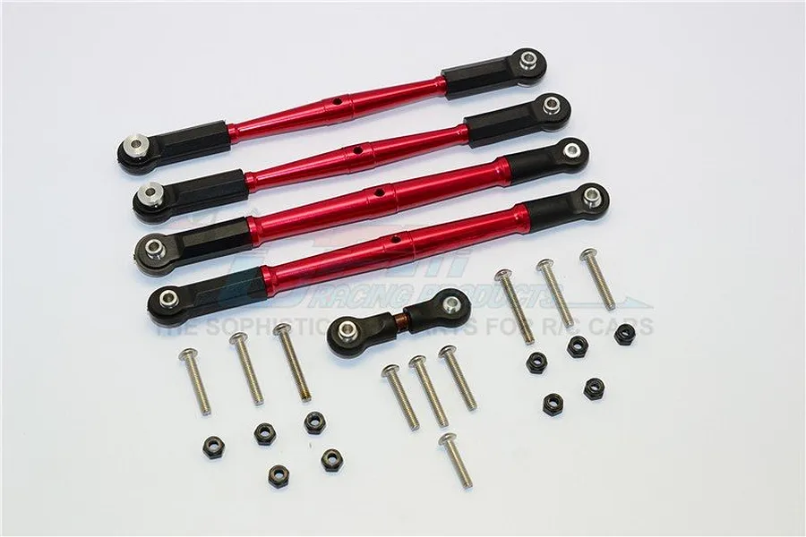 GPM Red Aluminium ARRMA Kraton, Talion &amp;amp; Outcast Turnbuckle Set 4Pcs image 33106