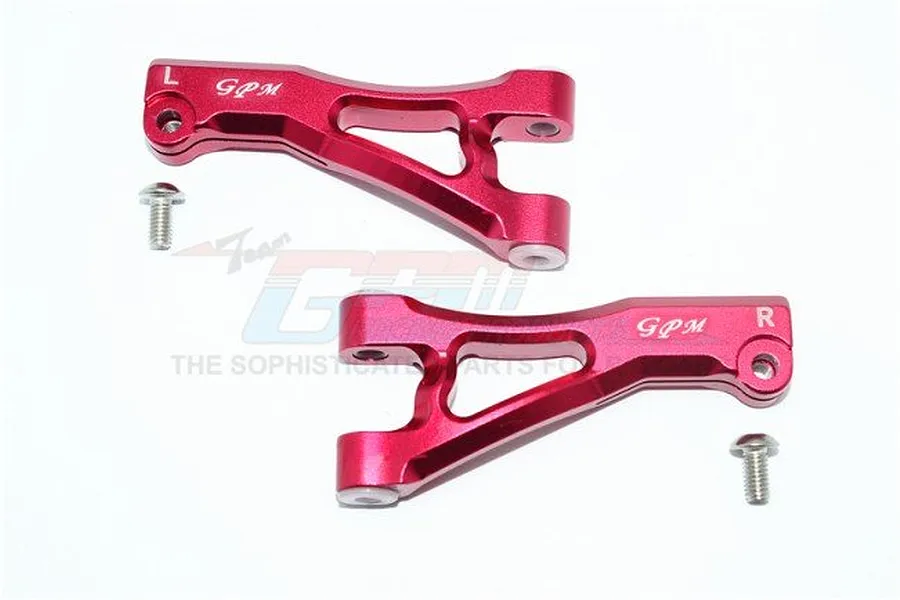 GPM Red Aluminium ARRMA Senton Front Upper Suspension Arms 2Pcs image 33145