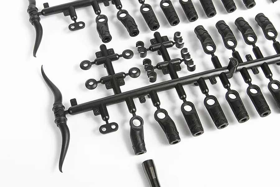 Axial SCX10 II Grey Aluminium Front Links Set image 3