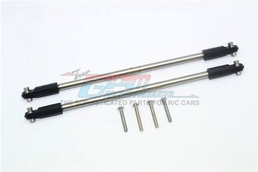 GPM UDR Stainless Steel 206mm Rear Upper Suspension Link 2Pcs image 33181