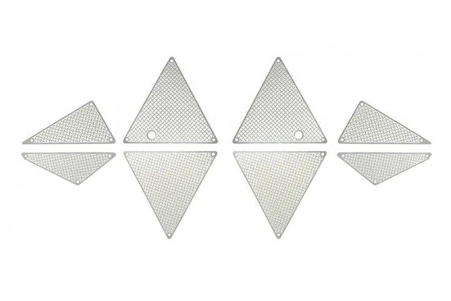 GPM UDR Stainless Steel Middle &amp;amp; Rear Tube Diamond Plate Panel Set image 33216