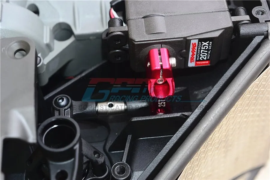 GPM UDR Silver Aluminium 25T Servo Horn &amp;amp; Steering Linkage Set image 33224