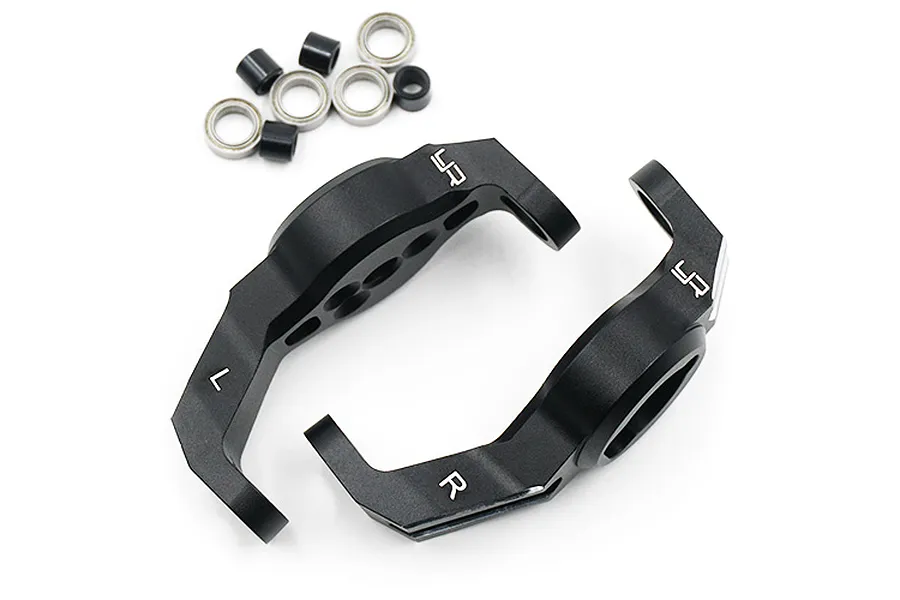 Yeah Racing TRX-4 Black Aluminium Left &amp;amp; Right Caster Blocks 2Pcs image 33240