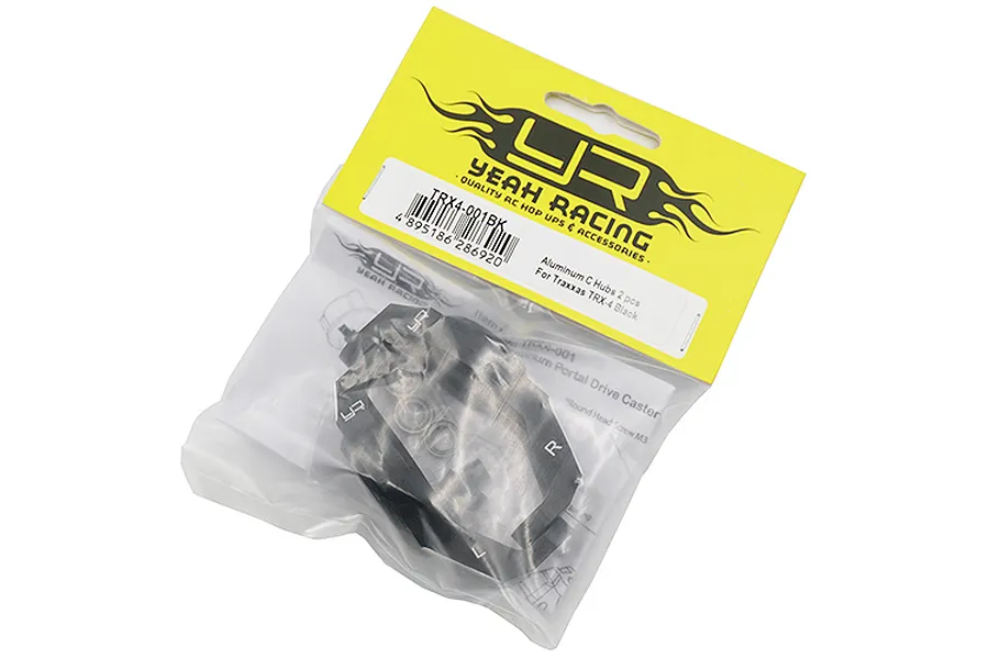 Yeah Racing TRX-4 Black Aluminium Left &amp;amp; Right Caster Blocks 2Pcs image 33242