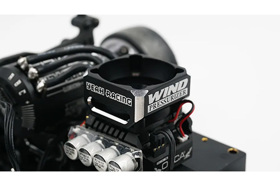 Yeah Racing Black Aluminium Type A 30mm Cooling Fan Booster image 2