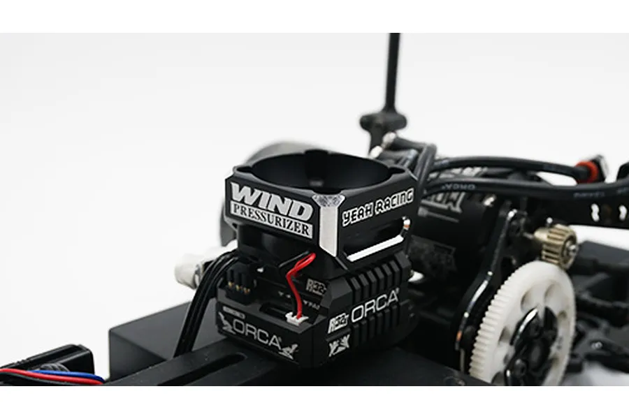 Yeah Racing Black Aluminium Type A 30mm Cooling Fan Booster image 3