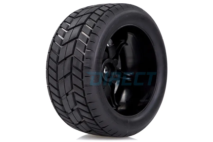 Louise 5.5&amp;quot; X-Rocket MFT Tyres on Black Spoke Rims - Glued Wheels 2Pcs image 33286