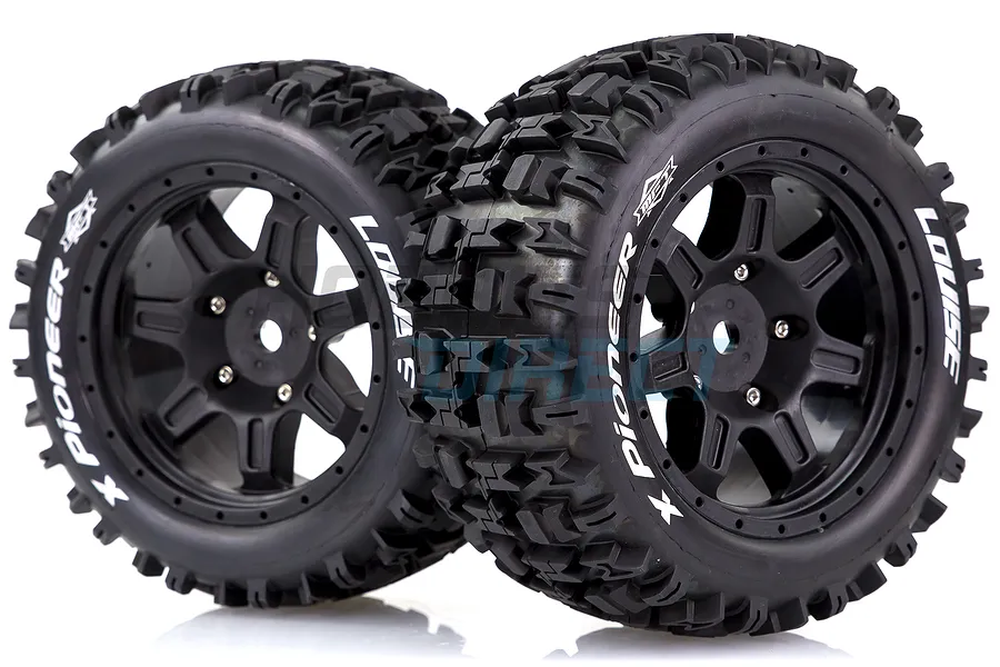Louise 5.5&amp;quot; X-Pioneer MFT Tyres on Black Spoke Rims - Glued Wheels 2Pcs image 33287