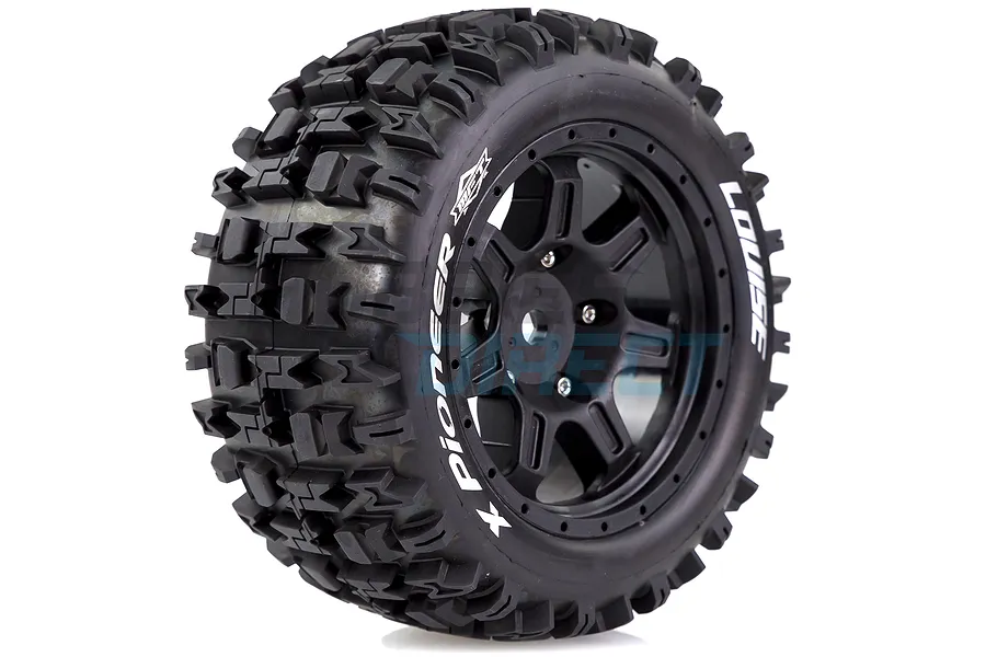 Louise 5.5&amp;quot; X-Pioneer MFT Tyres on Black Spoke Rims - Glued Wheels 2Pcs image 33288