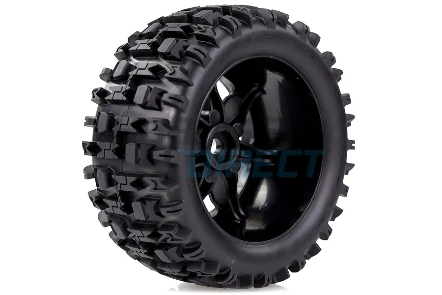 Louise 5.5&amp;quot; X-Pioneer MFT Tyres on Black Spoke Rims - Glued Wheels 2Pcs image 33289