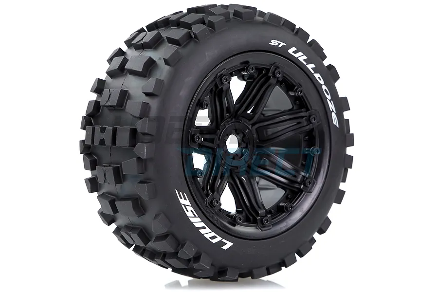 Louise 4.7/5.5&amp;quot; ST-Ulldoze Tyres on Black Spoke Rims - Beadlocked Wheels 2Pcs image 33291