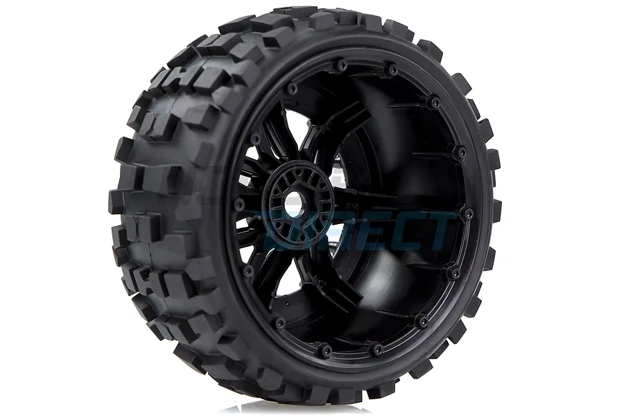 Louise 4.7/5.5&amp;quot; ST-Ulldoze Tyres on Black Spoke Rims - Beadlocked Wheels 2Pcs image 33292