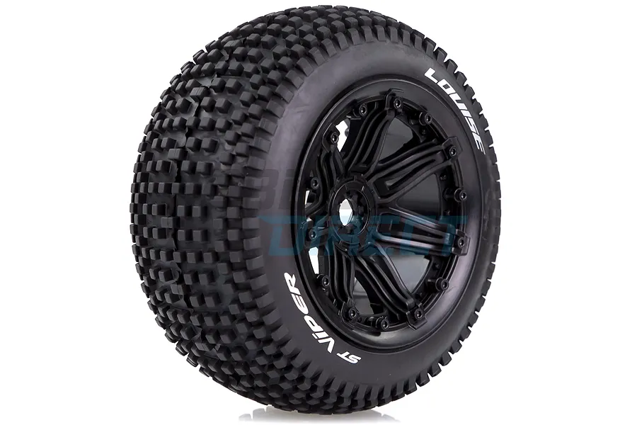 Louise 4.7/5.5&amp;quot; ST-Viper Tyres on Black Spoke Rims - Beadlocked Wheels 2Pcs image 33298