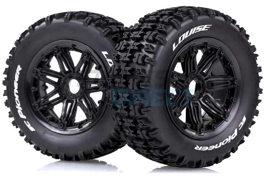 Louise 4.7/5.5&amp;quot; SC-Pioneer Tyres on Black Spoke Rims - Beadlocked Wheels 2Pcs image 33303