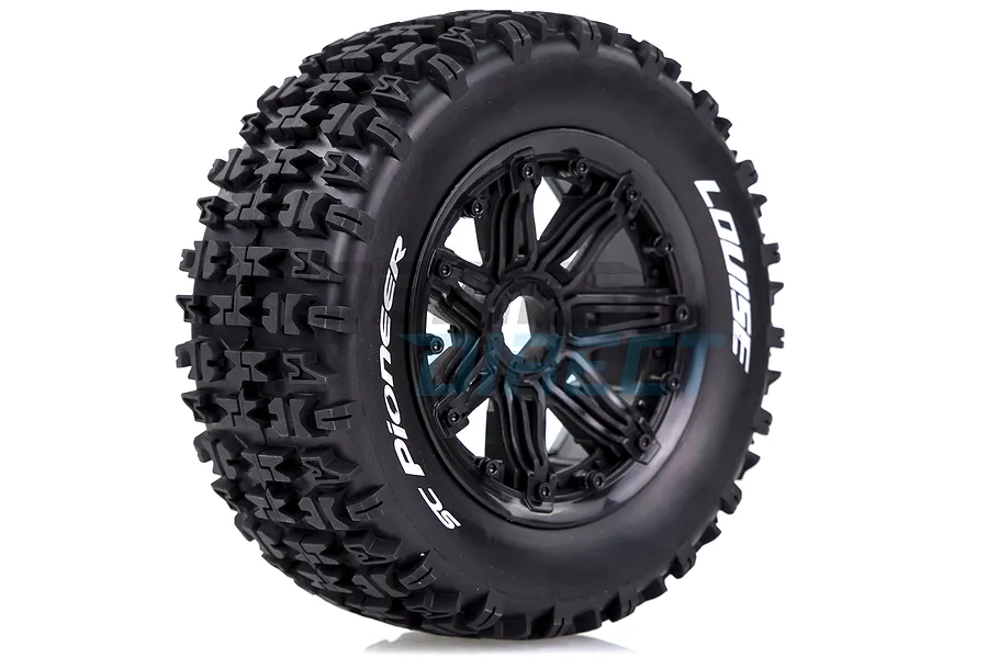 Louise 4.7/5.5&amp;quot; SC-Pioneer Tyres on Black Spoke Rims - Beadlocked Wheels 2Pcs image 33304