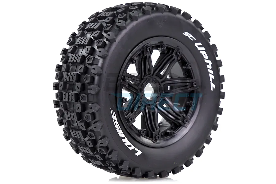 Louise 4.7/5.5&amp;quot; SC-Uphill Tyres on Black Spoke Rims - Beadlocked Wheels 2Pcs image 33307