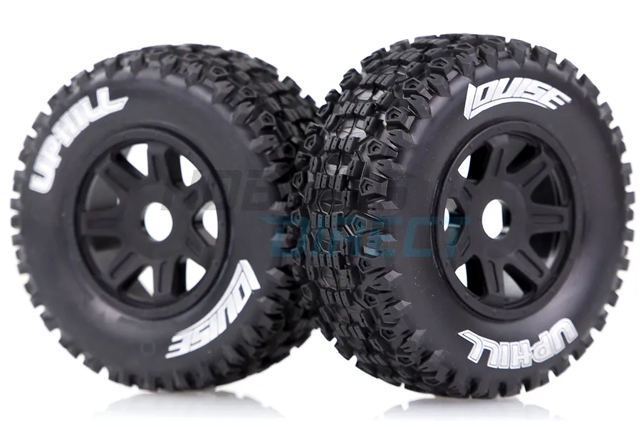 Louise 2.2/3.0&amp;quot; SC-Uphill Tyres on Black Spoke Rims - Glued Wheels 2Pcs image 33309
