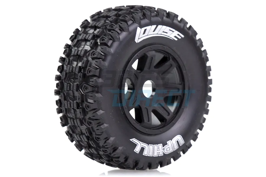 Louise 2.2/3.0&amp;quot; SC-Uphill Tyres on Black Spoke Rims - Glued Wheels 2Pcs image 33310