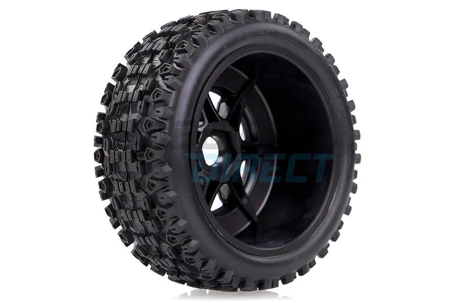 Louise 2.2/3.0&amp;quot; SC-Uphill Tyres on Black Spoke Rims - Glued Wheels 2Pcs image 33311