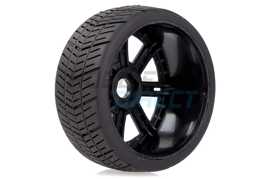 Louise 3.3&amp;quot; GT-Shiv MFT (Soft) Tyres on Black 8 Spoke Rims - Glued Wheels 2Pcs image 33375