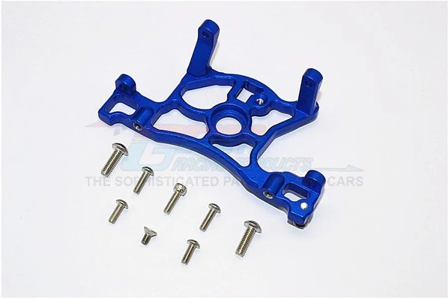 GPM Blue Aluminium Traxxas Slash 4x4 LCG Motor Mount image 33398