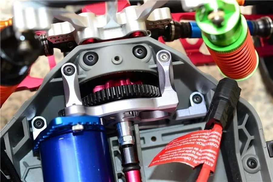 GPM Blue Aluminium Traxxas Slash 4x4 LCG Motor Mount image 2